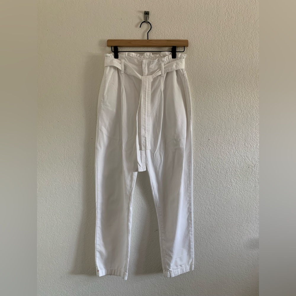 Xirena Tyese Pant White Paperbag Belted Pants Women’s Size XSmall